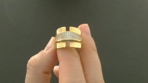 Anillos de mujer Fancy 10k Zirconia small Size Size 8