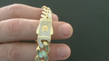 Manilla de hombre Fancy Monaco with zirconia 10k Zirconia Size Size 1mm 8in Weight 17.5g