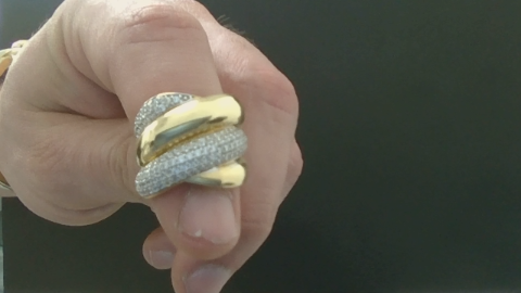 Anillos de mujer Fancy with zirconia 10k Zirconia small Size Size 6.5 Weight 5.51g