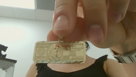 Dijes Fancy billete 100 dollar 10k Weight 3.3g