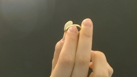 Anillos de mujer Fancy sencillo with zirconia 10k Zirconia small Size Size 9 Weight 1,84g
