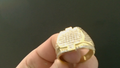 Anillos de hombre Roseta with zirconia 10k Zirconia small Size Size 12 Weight 6.92g