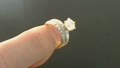 Anillos de compromiso Mujer Fancy doble con zirconia and big solitario 10k Zirconia big Size Size 7 Weight 3.30-3.48g