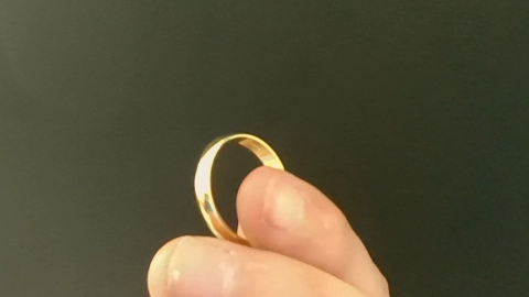 Anillos de compromiso Hombre Alianza plain 4mm 10k Size Size 10-11 Weight 3.31-3.66g