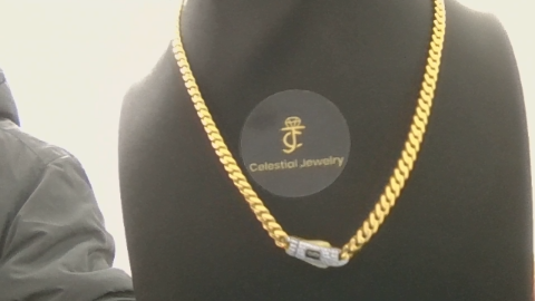 Cadena Monaco monaco baby 10k Zirconia Size 5mm, 16in Weight 9.44g