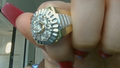 Anillos de hombre fancy dos tonos with zirconia 10k Medium zirconia Size Size 13 Weight 9.6g
