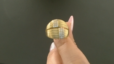 Anillos de mujer Fancy tallado 10k Zirconia small Size Size 9 Weight 3.88g