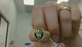 Anillos de hombre Fancy black logo corona 10k Black Stone Size Size 11 Weight 6g