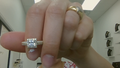 Anillo de pedida mujer Fancy cuadrado 10k Zirconia Size Size 7 Weight 3.22g