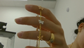 Tobilleras Fancy with butterfly charm 14k Size Ajustable Weight 5.26g
