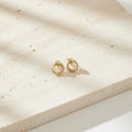 Pendientes círculos con zirconia