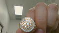 Anillos de hombre Fancy roseta with zirconia 10k Zirconia Size Size 10 Weight 11,1g