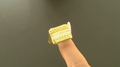Anillos de hombre Fancy tallado 10k Zirconia small Size Size 11 Weight 4.21g