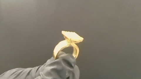 Anillos de mujer Corte princesa 10k Zirconia small Size Size 8