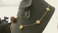 Cadenas finitas de mujer Trebol plain 14k Size Ajustable Weight 12.58g
